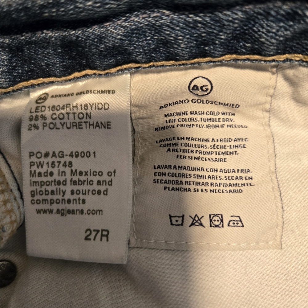 AG Adriano Goldschmied Blue Denim Jeans - Picture 6 of 6